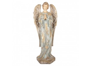 Béžová antik dekorace socha anděl Angel Vintage - 28*20*70 cm