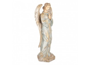 Béžová antik dekorace socha anděl Angel Vintage - 28*20*70 cm