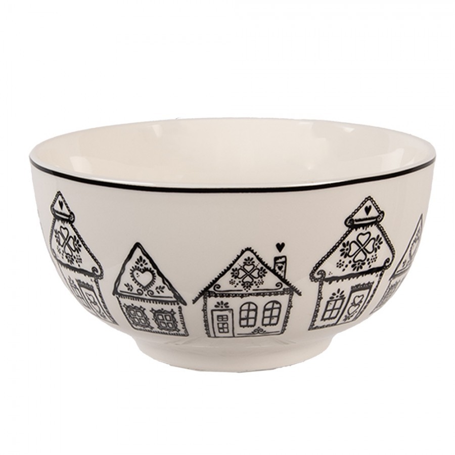 Miska s perníkovými chaloupkami Gingerbread Bliss - Ø 14*7 cm / 500 ml