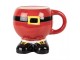 Červený keramický hrnek Santa Claus - 14*11*11 cm / 400 ml Clayre & Eef