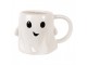 Bílý keramický hrneček Ghost - 14*9*10 cm / 350 ml Clayre & Eef