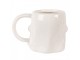 Bílý keramický hrneček Ghost - 14*9*10 cm / 350 ml Clayre & Eef