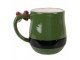 Zelený keramický hrnek Santa Claus - 13*9*10 cm / 400 ml Clayre & Eef
