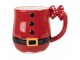 Červený keramický hrnek Santa Claus - 13*9*11 cm / 400 ml Clayre & Eef