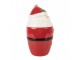 Bílo-červený hrnek Santa Claus s víkem a lžičkou - 13*9*17 cm / 300 ml Clayre & Eef