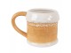 Hnědý hrnek perníková chaloupka Gingerbread - 13*9*9 cm / 300 ml Clayre & Eef