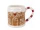 Hnědý hrnek perníková chaloupka Gingerbread - 14*10*10 cm / 350 ml Clayre & Eef