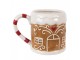 Hnědý hrnek perníková chaloupka Gingerbread - 14*10*10 cm / 350 ml Clayre & Eef
