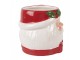 Bílo-červený keramický hrnek Santa Claus - 13*10*9 cm / 300 ml Clayre & Eef