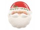 Keramický talířek s miskou ve tvaru vousů hlava Santa Claus - 29*26*5 cm Clayre & Eef
