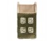 Zelený keramický LED domek Lamont - 4*4*8 cm Clayre & Eef