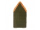 Zelený keramický LED domek Lamont - 4*4*8 cm Clayre & Eef
