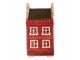 Červený keramický LED domek Lamon - 4*4*8 cm Clayre & Eef