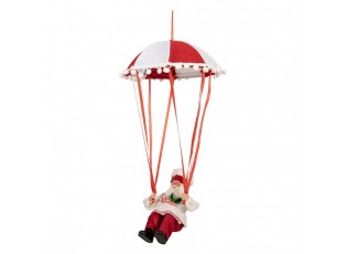 Christmas Decoration Figurine Santa Claus 25x25x55 Cm Red Plastic - 25*25*55 cm