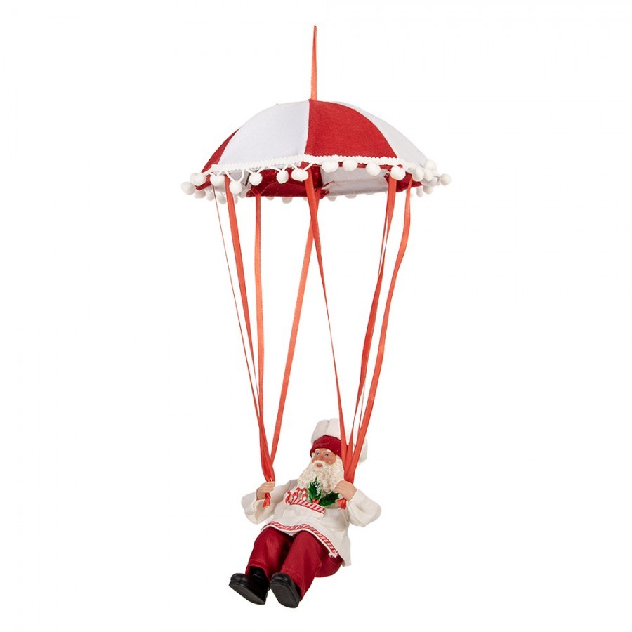 Christmas Decoration Figurine Santa Claus 25x25x55 Cm Red Plastic - 25*25*55 cm