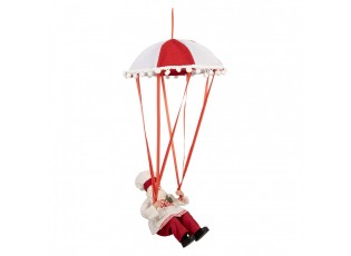 Christmas Decoration Figurine Santa Claus 25x25x55 Cm Red Plastic - 25*25*55 cm