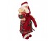 Christmas Decoration Figurine Santa Claus 16x11x28 Cm Red Plastic - 16*11*28 cm Clayre & Eef