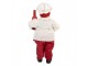 Christmas Decoration Figurine Santa Claus 15x10x27 Cm Red Plastic - 15*10*27 cm Clayre & Eef