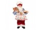 Christmas Decoration Figurine Santa Claus 15x10x26 Cm Red Plastic - 15*10*26 cm Clayre & Eef
