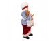 Christmas Decoration Figurine Santa Claus 15x10x26 Cm Red Plastic - 15*10*26 cm Clayre & Eef