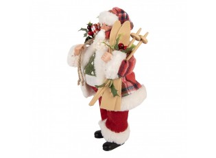 Christmas Decoration Figurine Santa Claus 16x13x27 Cm Red Plastic - 16*13*27 cm