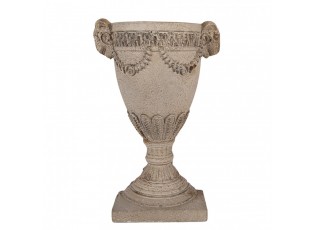 Šedý antik nástěnný květináč v barokním stylu Baroque - 29*11*44 cm