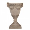 Šedý antik nástěnný květináč v barokním stylu Baroque - 29*11*44 cm