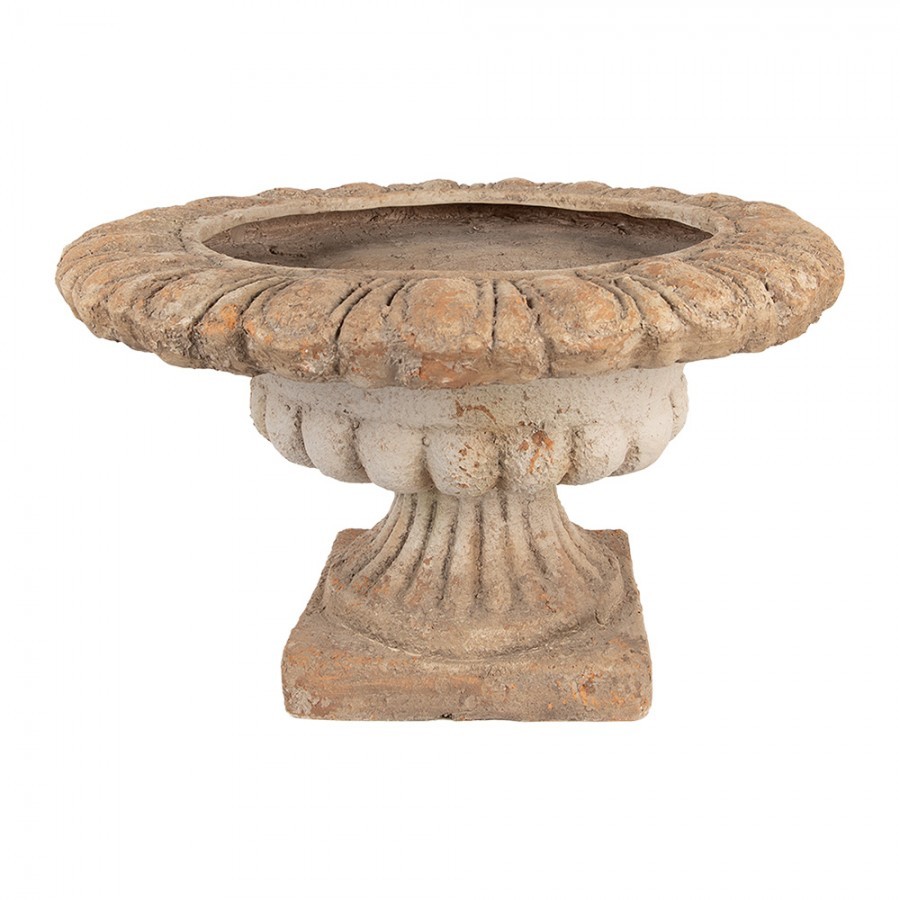 Béžový antik květináč v barokním stylu Baroque - Ø 61*35 cm