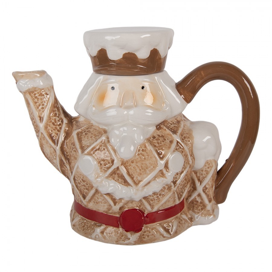 Hnědá keramická konvička Louskáček Nutcracker - 22*12*18 cm / 900 ml