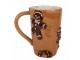 Hnědý vysoký hrneček perníček Gingerbread - 14*10*15 cm / 575 ml Clayre & Eef