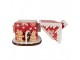 Červená keramická dóza perníková chaloupka Gingerbread - Ø 22*28 cm Clayre & Eef