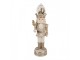 Béžová dekorace Louskáček Nutcracker s LED světýlky - 14*14*49 cm / 3*AA Clayre & Eef
