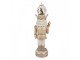 Béžová dekorace Louskáček Nutcracker s LED světýlky - 14*14*49 cm / 3*AA Clayre & Eef