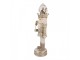 Béžová dekorace Louskáček Nutcracker s LED světýlky - 14*14*49 cm / 3*AA Clayre & Eef