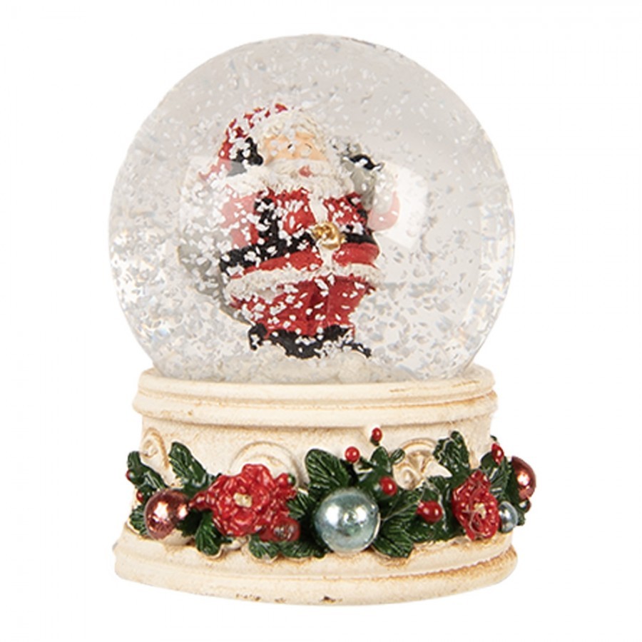 Vánoční sněžítko s motivem Santa Clause - Ø 5*6 cm
