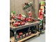 Zelená kovová dekorace vláček Christmas Train - 77*15*33 cm Clayre & Eef