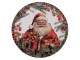 Kulatý plastový vánoční podnos Santa - Ø 40*1 cm Clayre & Eef