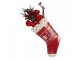 Christmas Ornament Christmas Stocking 25x6x66 Cm Red Metal - 25*6*66 cm Clayre & Eef
