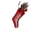 Christmas Ornament Christmas Stocking 25x6x66 Cm Red Metal - 25*6*66 cm Clayre & Eef