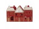 Tealight Holder House 38x13x25 Cm Red Metal - 38*13*25 cm Clayre & Eef