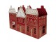 Tealight Holder House 38x13x25 Cm Red Metal - 38*13*25 cm Clayre & Eef
