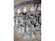Černý antik lustr s kapkovitými krystaly Versailles - 50*49cm/ E14/ 40W Chic Antique