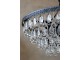Černý antik lustr s kapkovitými krystaly Versailles - 70*57cm/ E14/ 40W Chic Antique
