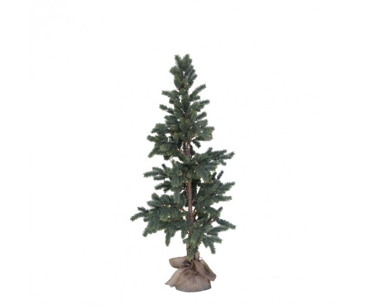 Zelený vánoční stromek jedle se světýlky Fir Tree LED - 150 cm / 3xAA Chic Antique