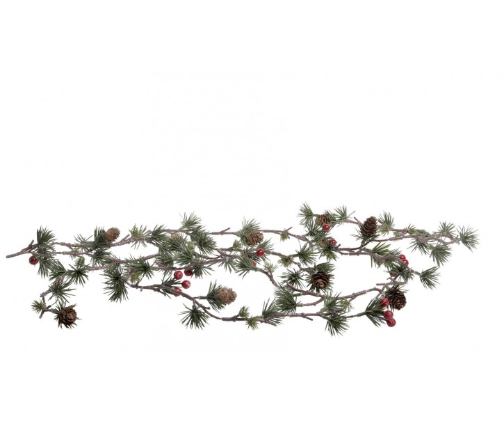 Vánoční cedrová girlanda se šiškami a bobulemi Cedar Garland - 160 cm Chic Antique