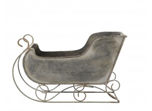 Zinkové antik kovové sáně Dreaming Christmas - 26*10*16 cm