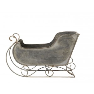 Zinkové antik kovové sáně Dreaming Christmas - 26*10*16 cm