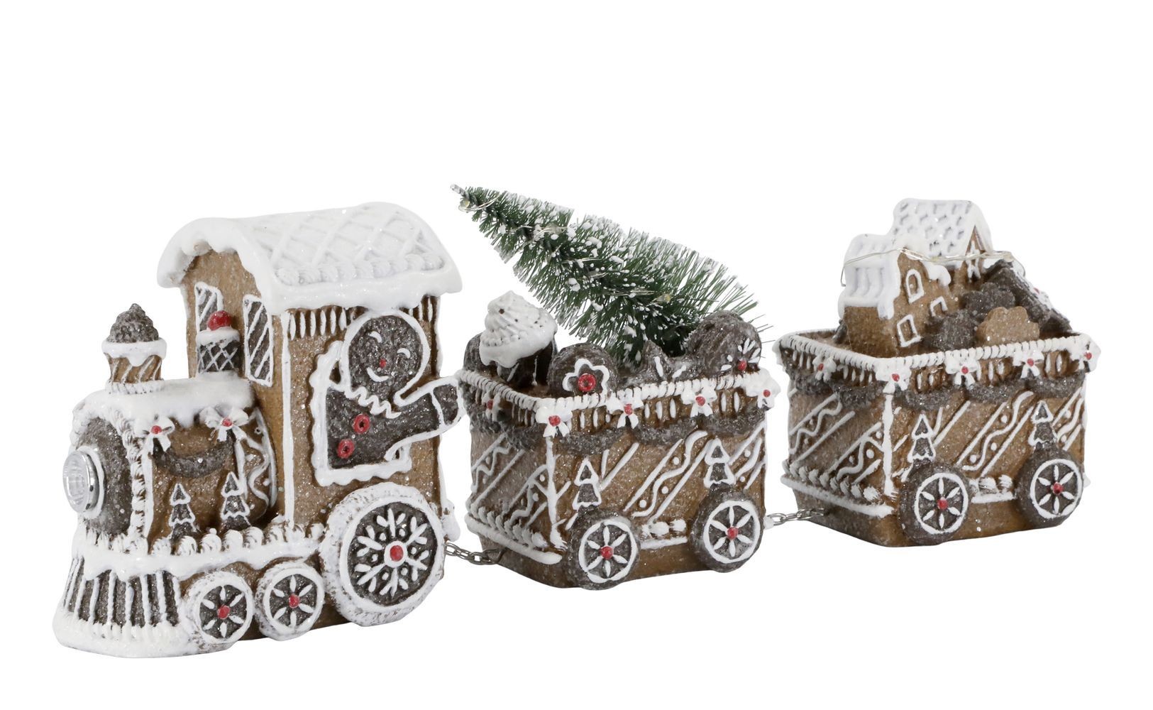 Perníkový vláček se světýlky Gingerbread Noël LED - 26*8*11 cm