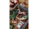3ks višňovo-zlatá antik závěsná dekorace Noël - 6*1,5*9cm Chic Antique