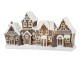 Perníkové chaloupky se světýlky Gingerbread Noël LED - 24*6,5*12,5 cm Chic Antique